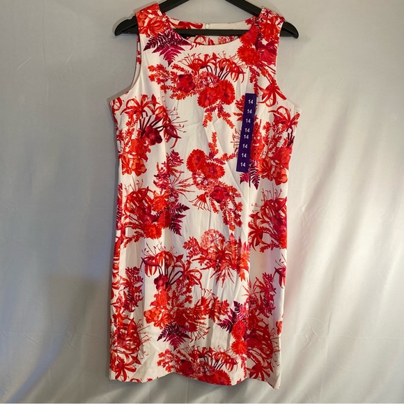 Mario Serrani Dresses & Skirts - NWT Mario Serrani sleeveless pink floral print dress size 14 women’s